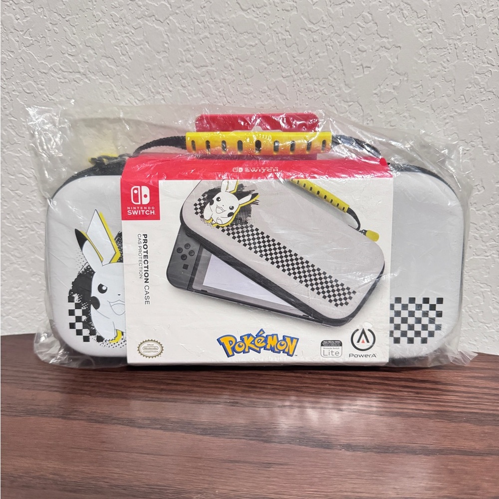 NEW PowerA Pokemon Pikachu Checks Protection Case For Nintendo Switch or Lite